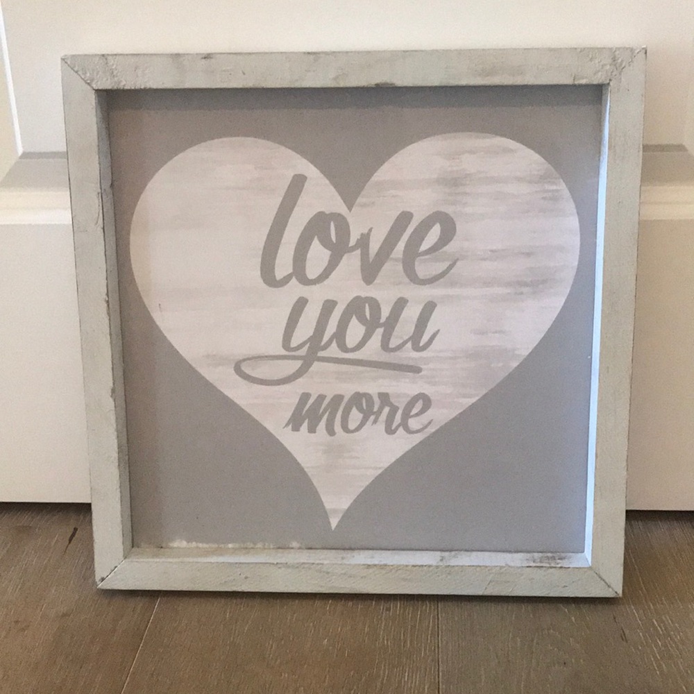 Distressed wood sign